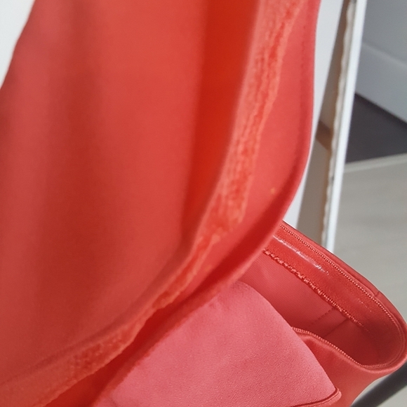 BCBG Coral Ruffled Peacock Dress - Picture 4 of 5